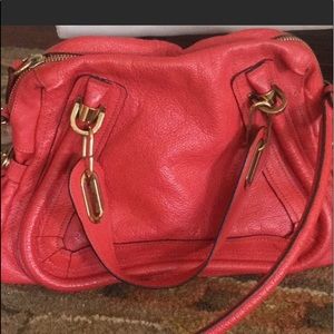 🍒authentic Chloe $2000 paraty watermelon color